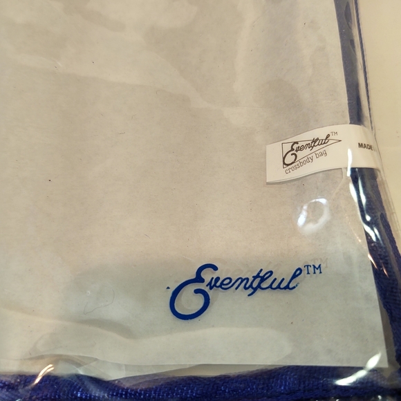 Eventful Crossbody Clear Purse Blue Trim - Picture 2 of 4